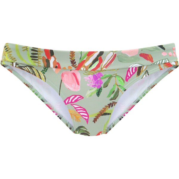 s.Oliver Bikinové nohavičky Herbst sépiová / pastelovo zelená / ružová 54291947