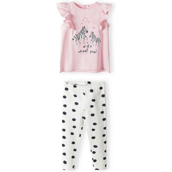 MINOTI Set ružová / čierna / biela 54324173