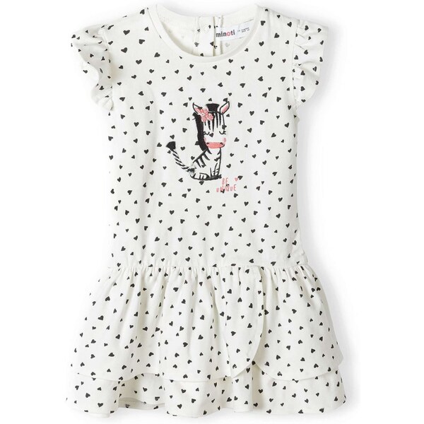 MINOTI Šaty koralová / čierna / biela 54324337