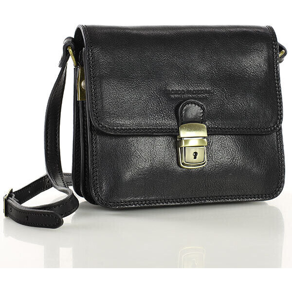 MARCO MAZZINI Florence bag prémiová štvorcová kožená taška | čierna 50429733