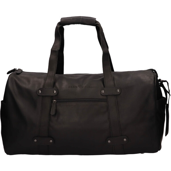 Kožená cestovná taška Greenwood Solen - čierna 50459632