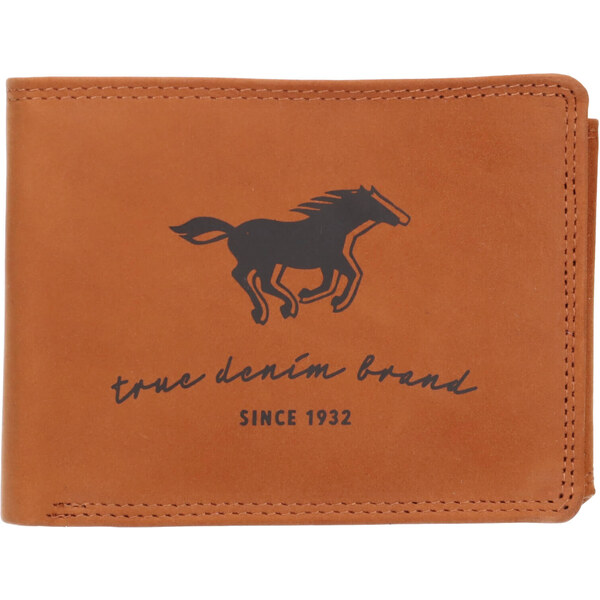 Pánska kožená peňaženka Mustang Enet - koňak 18530009