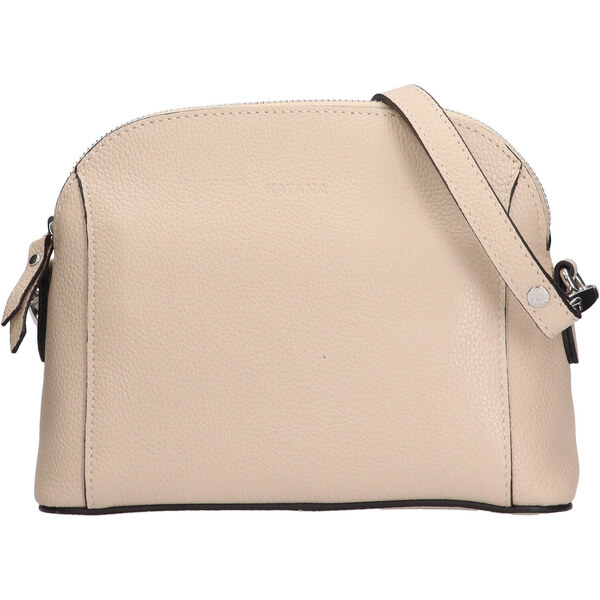 Kožená dámska crosbody kabelka Katana Rika - béžová 50459668