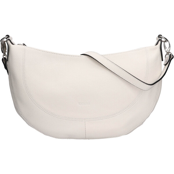 Dámska kožená kabelka cez rameno Katana Lilibet - biela 50459671