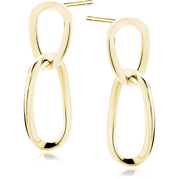 Olivie Strieborné náušnice REŤAZ GOLD 8458 50867732