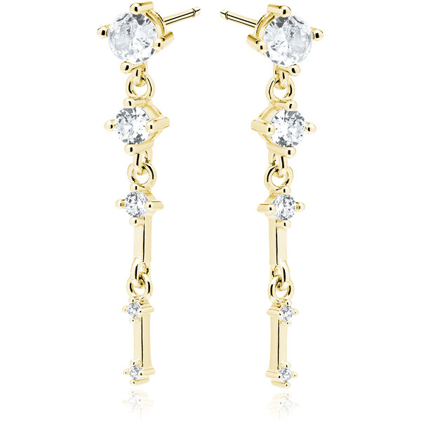 Olivie Strieborné visiace náušnice GOLD 8460 50867734