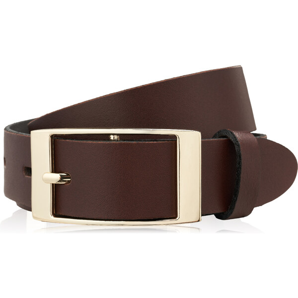 PAOLO PERUZZI Dámsky kožený opasok 110cm | hnedá PG-02-BRZ-110 50482476