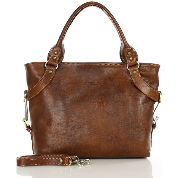 MARCO MAZZINI Kožená business taška | hnedá 418b 50488685