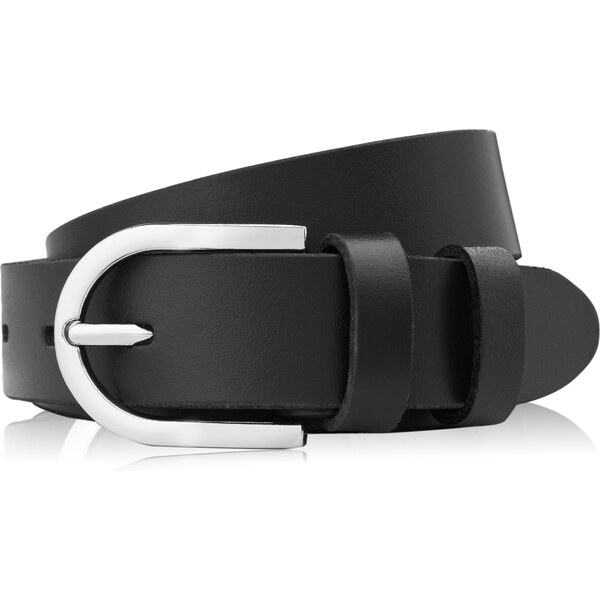 PAOLO PERUZZI Dámsky kožený opasok 90cm | čierna PG-01-BLS-90 50488678