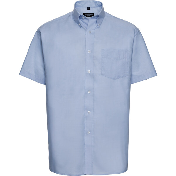 Pánska košeľa Oxford s vreckom a krátkym rukávom Russell 62678887