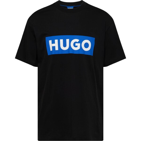 HUGO Tričko Nico azúrová / čierna / biela 52702693