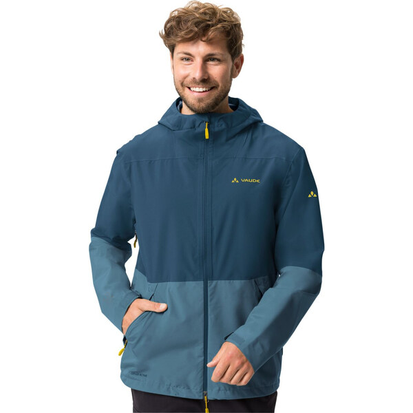 Vaude turistická nepremokavá bunda Neyland 2.5L, pánska, baltic sea 50560422