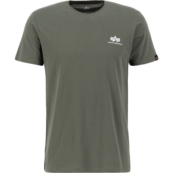 ALPHA INDUSTRIES Tričko olivová / biela 14689037