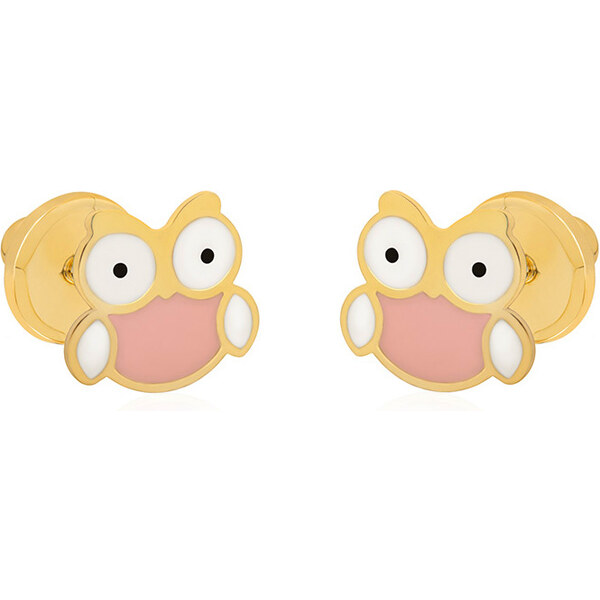 Brilio Hravé náušnice zo žltého zlata Sovičky 14/168.771/17ROSA 66593199