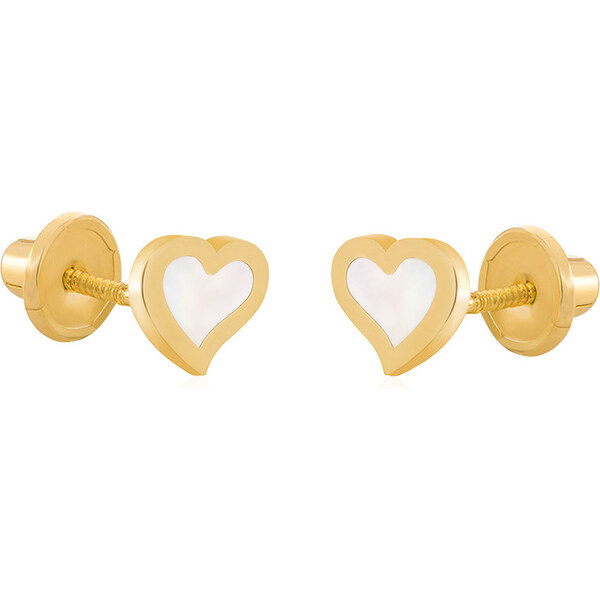 Brilio Nežné náušnice zo žltého zlata Srdiečka 14/148.541/17NC 66584749