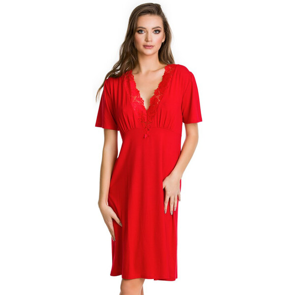 Mediolano Dámska nočná košeľa Etna červená, Farba červená 50727598