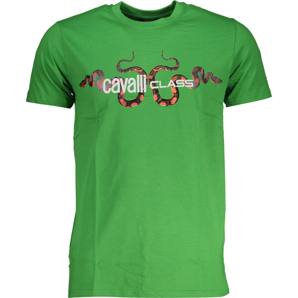 Zelené pánske tričko Cavalli Class 64707768