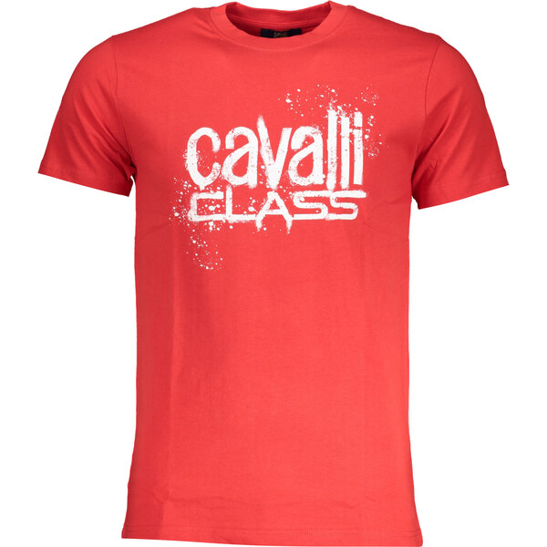 Cavalli Class pánske tričko s krátkym rukávom červené 64710625