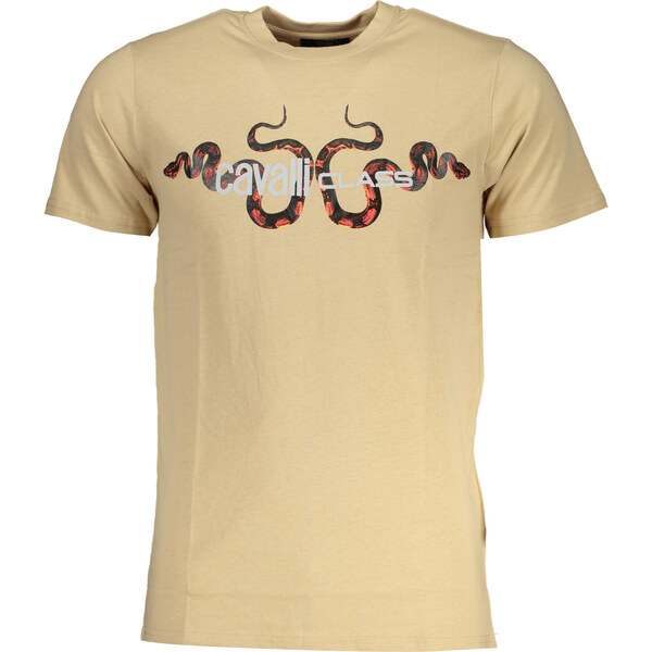 Pánske béžové tričko Cavalli Class 64703533