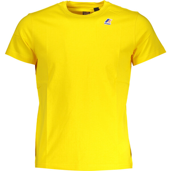 Žlté pánske tričko K-Way s krátkym rukávom 64703154