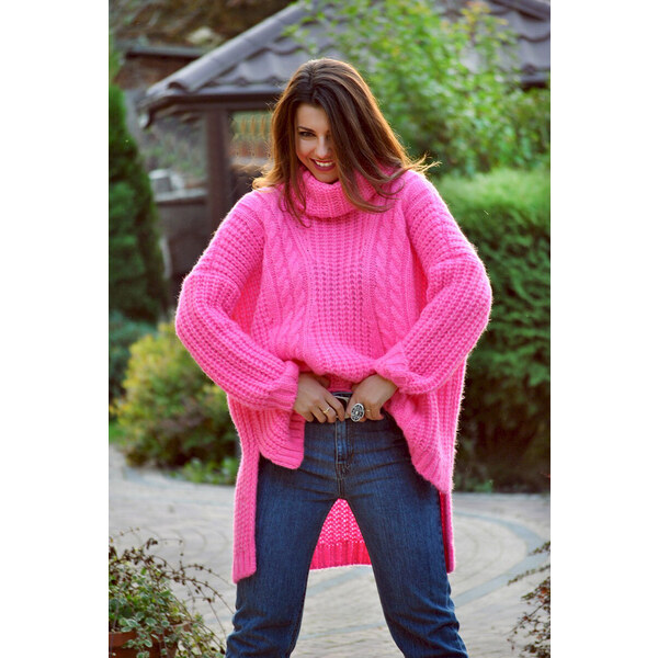 Fashionweek Dámske pončo s rolákom teplé hrubé pončo s vlnou, prémiová 48750134