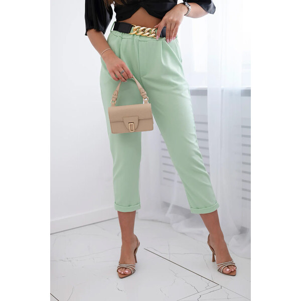 Fashionweek Dámske nohavice s opaskom K21 50737035