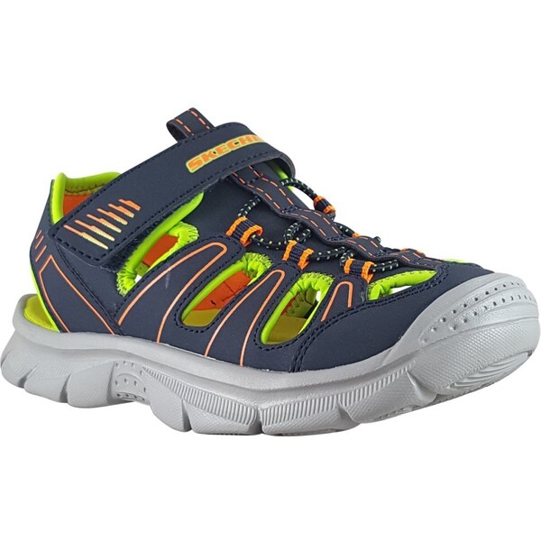 Detské sandálky Skechers RELIX - VALDER 406520L/NVLM navy lime 51158576