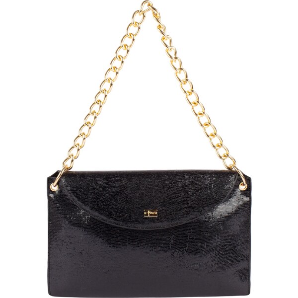 faina Listová kabelka čierna 54252704