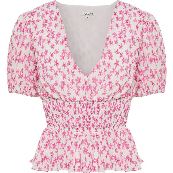 Tussah Top HARLIE ružová / biela 54252927