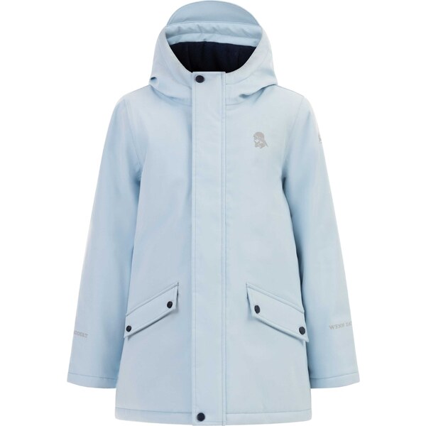 Schmuddelwedda Funkčná bunda Poomi svetlomodrá / sivá 54261797