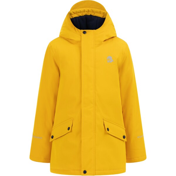 Schmuddelwedda Funkčná bunda Poomi tmavožltá / sivá 54264221