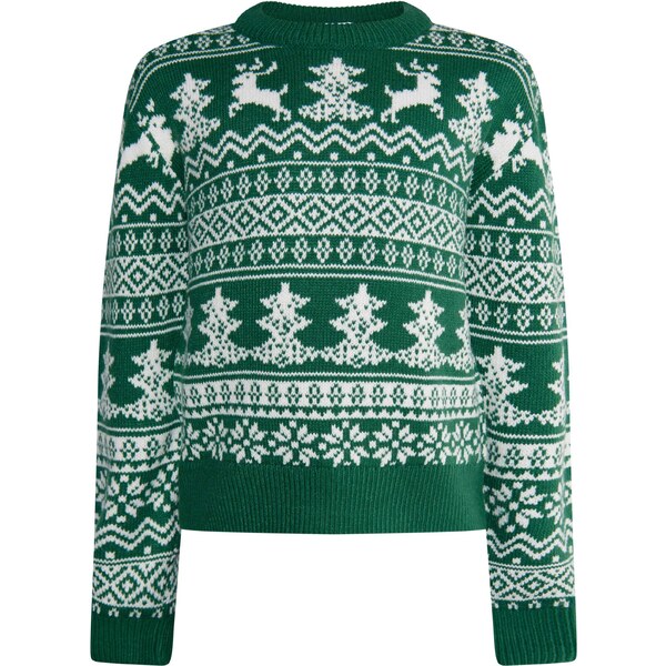 MO Sveter Mimo smaragdová / biela 54274561