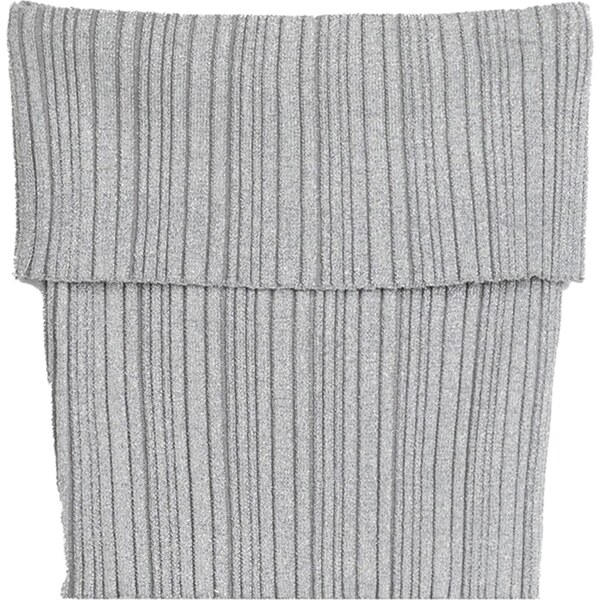 Bershka Vyšívaný top strieborná 54276973