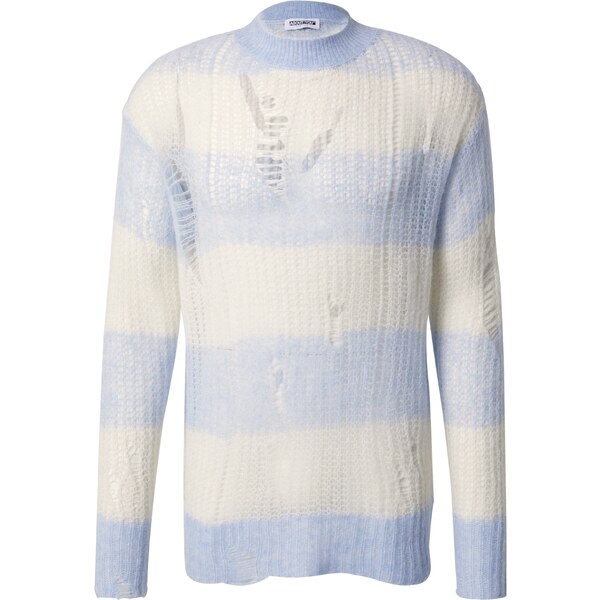 ABOUT YOU Limited Sveter Leo modrá / biela 54280347