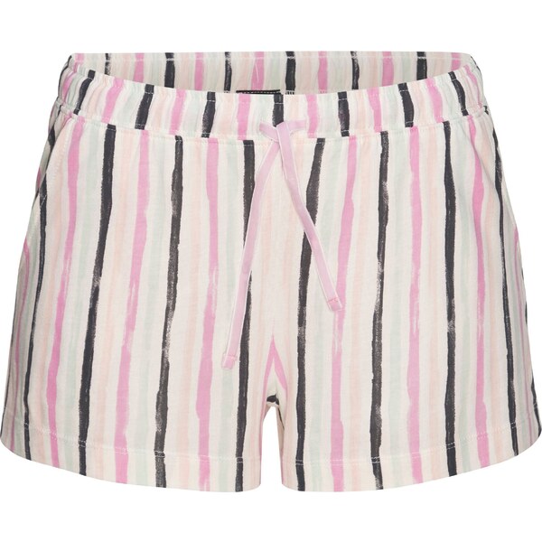 VIVANCE Pyžamové nohavice Dreams ružová / čierna / biela 54286459