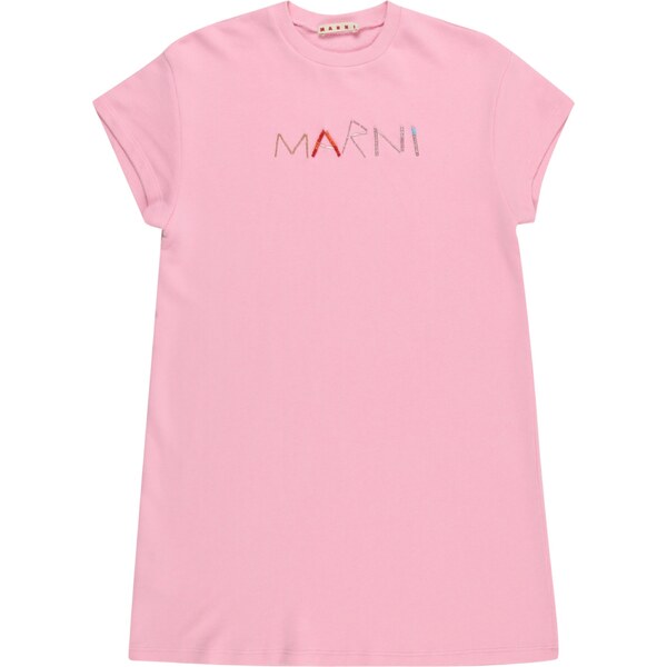 Marni Šaty svetloružová / červená / strieborná 54291571