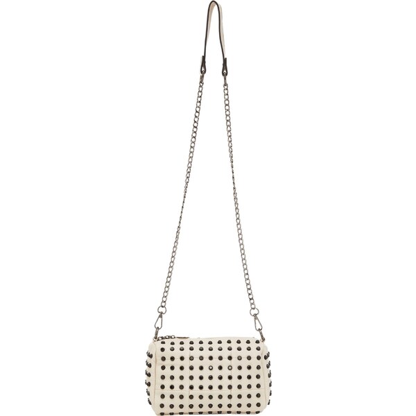 NAEMI Listová kabelka čierna / strieborná / biela ako vlna 65791817