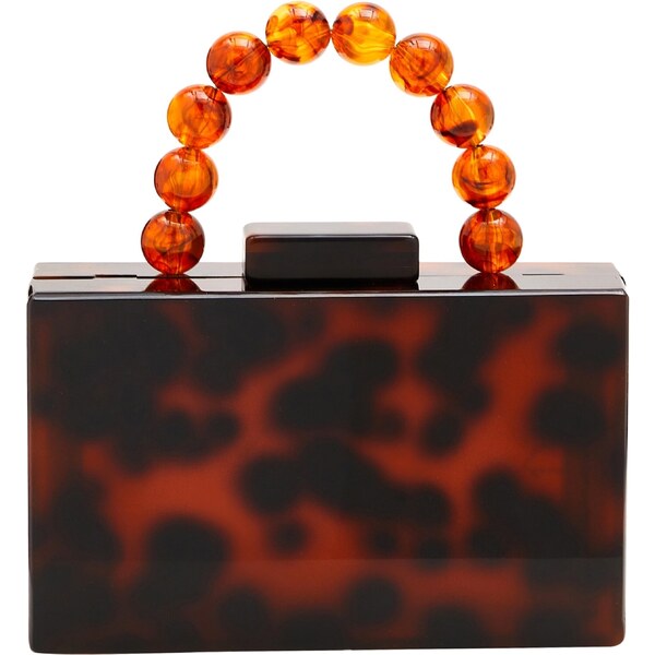 NAEMI Kabelka koňaková / tmavohnedá / zlatá 65791869