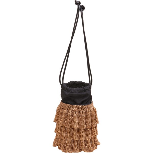 NAEMI Taška cez rameno zlatá / čierna 65809470