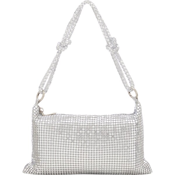 NAEMI Kabelka na rameno strieborná 65791886