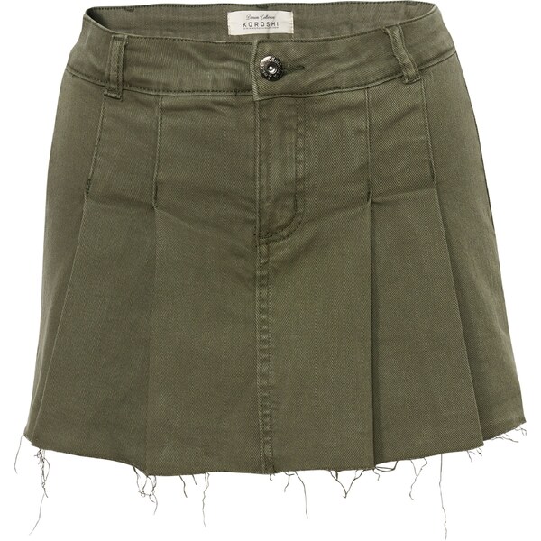 KOROSHI Džínsy olivová 54298280