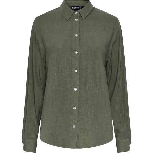 PIECES Blúzka VINSTY zelená melírovaná 54312326