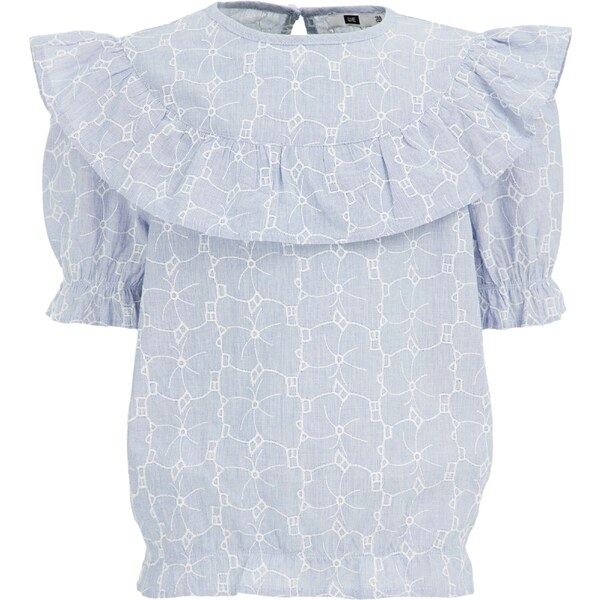 WE Fashion Blúzka svetlomodrá / biela 54313511