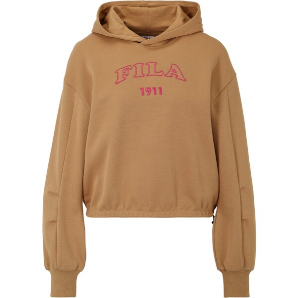 FILA Mikina TOYONAKA svetlohnedá / červená 54319160