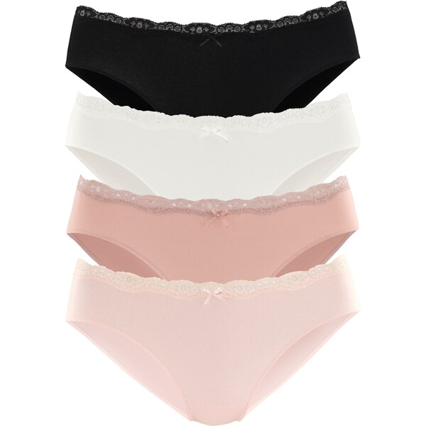 LASCANA Nohavičky ružová / rosé / čierna / biela 54322879