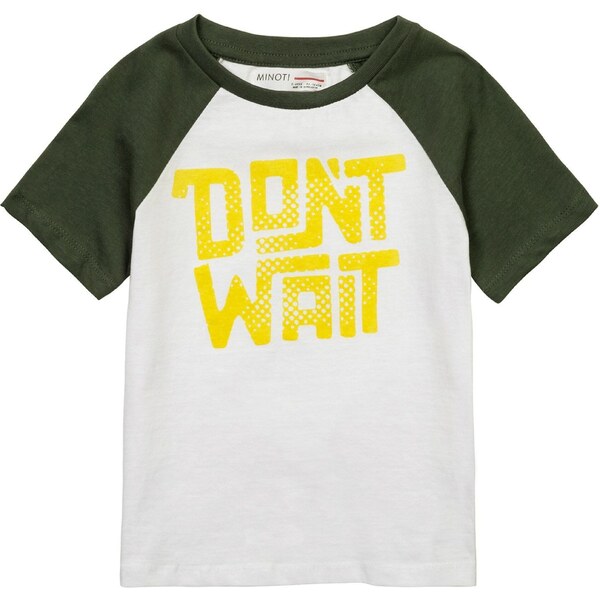 MINOTI Tričko žltá / tmavozelená / biela 54324206