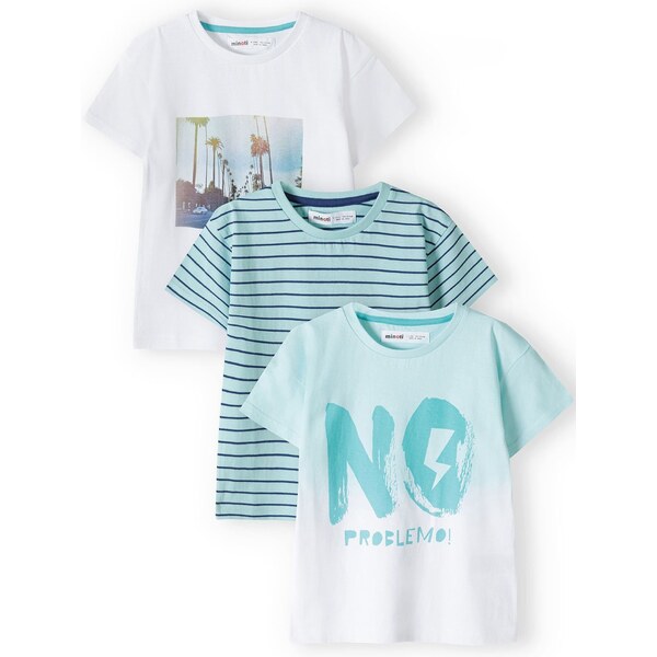 MINOTI Tričko mätová / biela 54324277