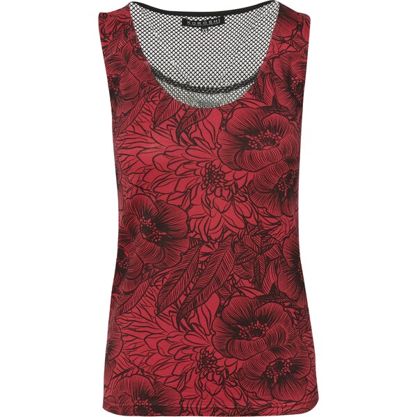 KOROSHI Top červená / čierna 54326844