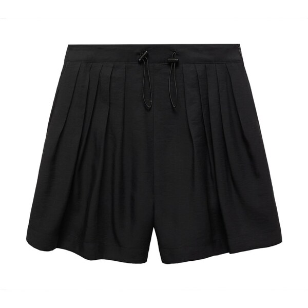 MANGO Plisované nohavice Perseo čierna 54330638