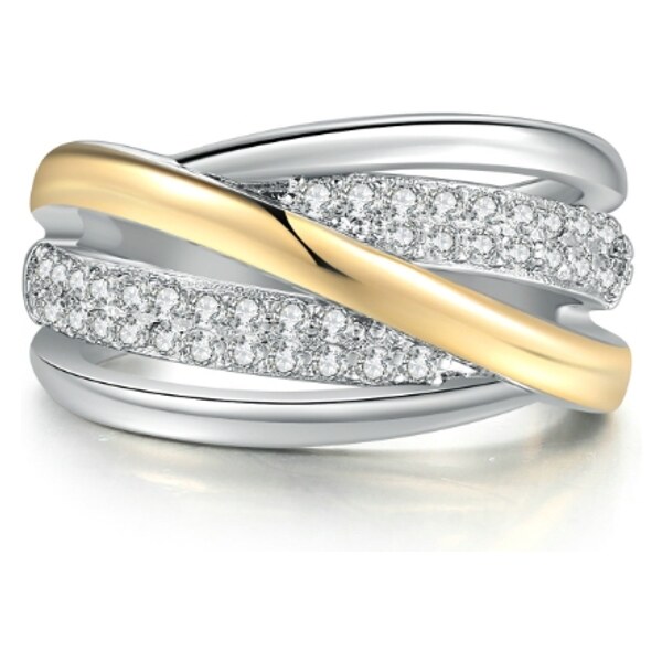 SWAROVSKI Elements Swarovski e. prsteň Ritz, dvojfarebný se4367 50747277